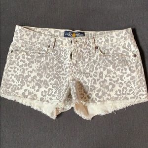 Leopard Lucky Jean Shorts
